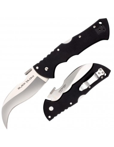 Cold Steel Folding Knife - Black Talon II Down Swept Point Blade G10 Handle | CS22B online