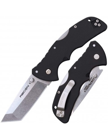 Cold Steel Folding Knife - Mini Recon 1 Tanto Steel Blade Black GRN Handle | CS27BAT Comparez et commandez 