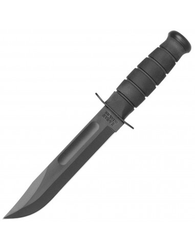 Ka-Bar Fixed Knife - Full Size Black Straight Edge Blade Kraton G Handle | KB1211 Economisez 