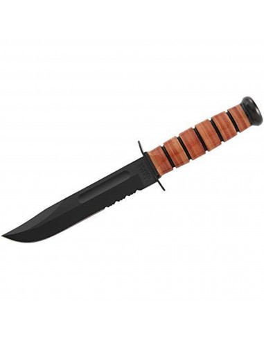 Ka-Bar Fighting Knife - USMC The Legend Cro-Van Blade and Lather Handle | KB1218 2024