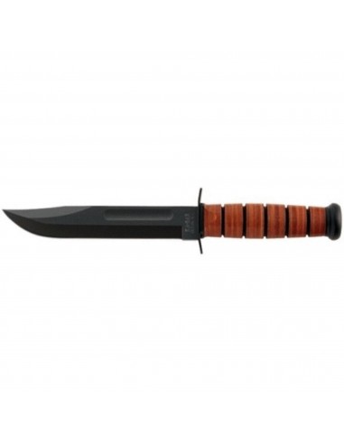 KA-BAR Knife - Leather Handle Full Size US Navy Straight Edge, 11 7/8 Inch | 1225 shop