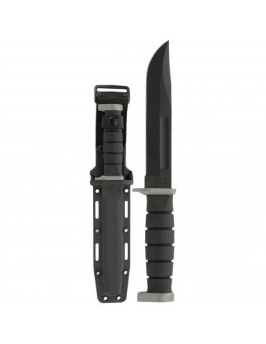 KA-BAR Knife - D2 Extreme Clip Point Fixed Flat Blade Black Kraton G Handle | 1292 france