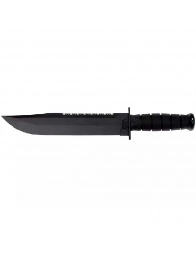 Ka-Bar Fighting Knife - Big Brother Plain and Serrated Blade Black Handle | KB2211 l'évolution des habitudes 