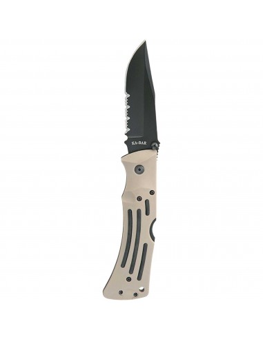 Ka-Bar Folding Knife - Desert Mule Clip Point Blade Tan Handle Heavy-Duty | KB3053 en ligne