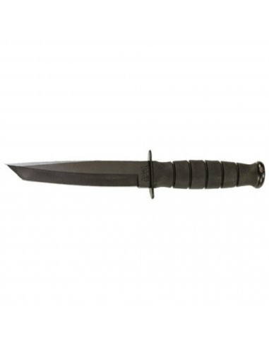 KA-BAR Knife - Short Black Fixed Cro Van Steel Blade Kraton G Handle Tanto | 5054 livraison et retour toujours gratuits