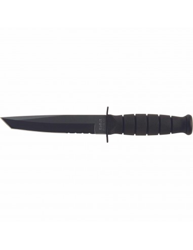 Ka-Bar Fighting Knife - Partially Serrated Blade Black Kraton G Handle | KB5055 JUSQU'A -70%! 