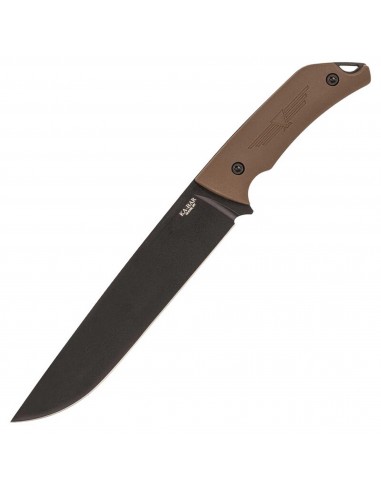 Ka-Bar Fixed Knife - Jarosz Camp Turok Carbon Drop Point Blade Brown Handle | KB7511 Venez découvrir notre 