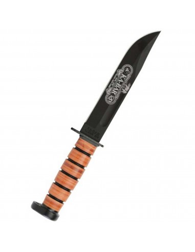 Ka-Bar Fighting Knife - 120th Anniversary Dog's Head Brown Leather Handle | KB9193 shop