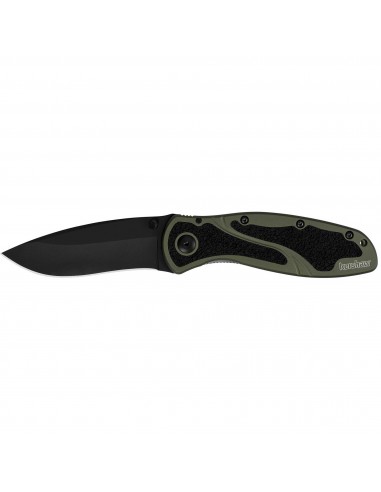 Kershaw Pocket Knife - Blur Drop Point with Recurve Blade Assisted | KW1670OLBLK la colonne vertébrale