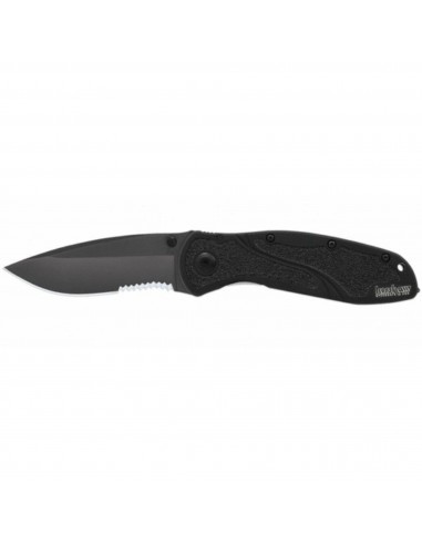 Kershaw Pocket Knife - Blur Glassbreaker Serrated Blade Black Handle | 1670GBBLKST shop