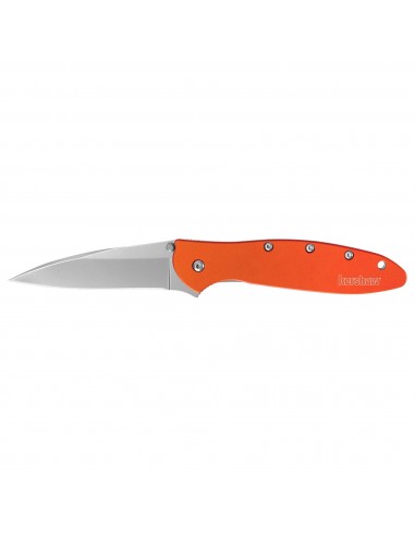 Kershaw Pocket Knife - Leek Drop Point with Orange Handle and Liner Lock | KW1660OR l'achat 