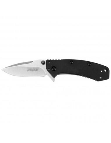 Kershaw Pocket Knife - Cryo G-10 Black Handle Stonewashed Finish Blade | 1555G10 plus qu'un jeu 