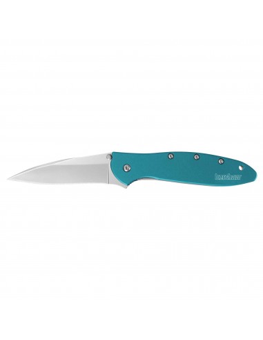 Kershaw Pocket Knife - Leek Drop Point Blade Teal Handle Everyday | KW1660TEAL Paris Déstockage Promo