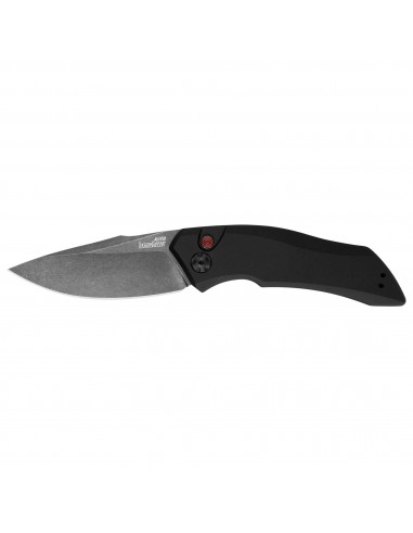 Kershaw Pocket Knife - Launch 1 BlackWash Drop Point Steel Blade Automatic | KW7100BW Venez découvrir notre 