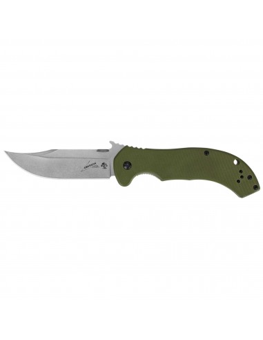 Kershaw Pocket Knife - CQC-10K Bowie Plain Edge Steel Blade Frame Lock | KW6030 s'inspire de l'anatomie humaine