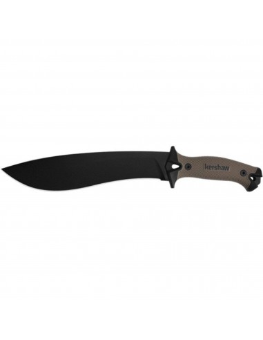 Kershaw Machete Knife - Camp 10 Black Recurve Fixed Blade Tan Handle | 1077TAN ou a consommer sur place