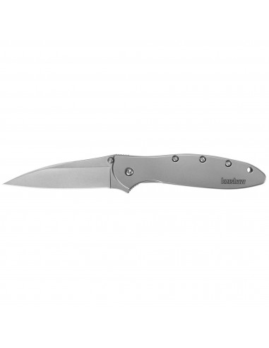 Kershaw Pocket Knife - Leek Silver Stainless Steel Handle with Frame Lock | KW1660R les ctes