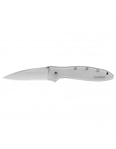 Kershaw Pocket Knife - Leek Partially Serrated Drop Point Blade Frame Lock | KW1660ST pas cher