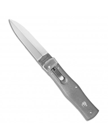 Mikov Knife - Predator Spring Dagger Blade with Silver Handle | MV241-CLIP-SILVER le des métaux précieux