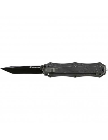 Smith and Wesson OTF Knife - Black Steel Tanto Blade Aluminum Handle | SWOTF9TB Voir les baskets